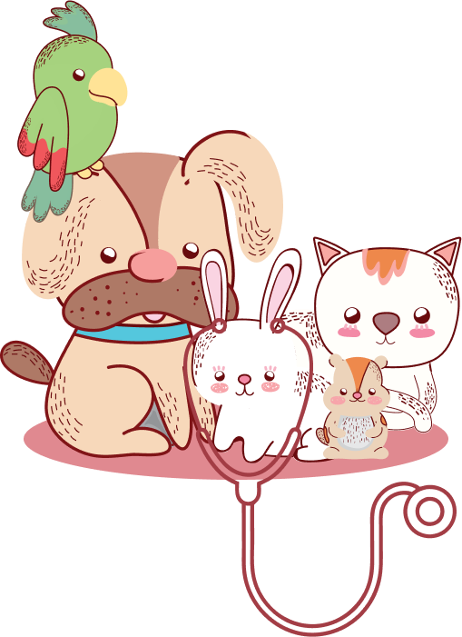 Cute Pets Illustration